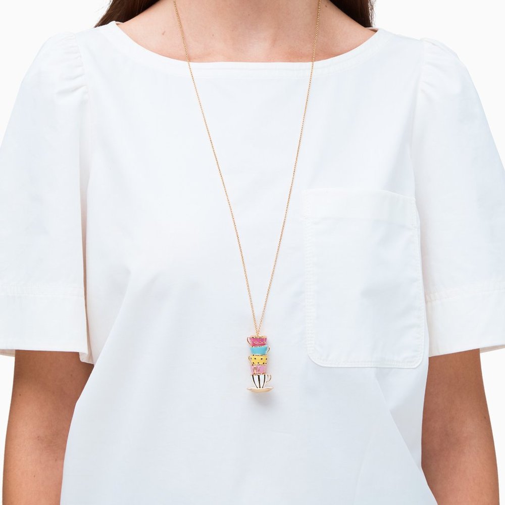 Kate Spade Tea Cup Necklace 🎉Host Pick🎉 - Picture 2 of 2
